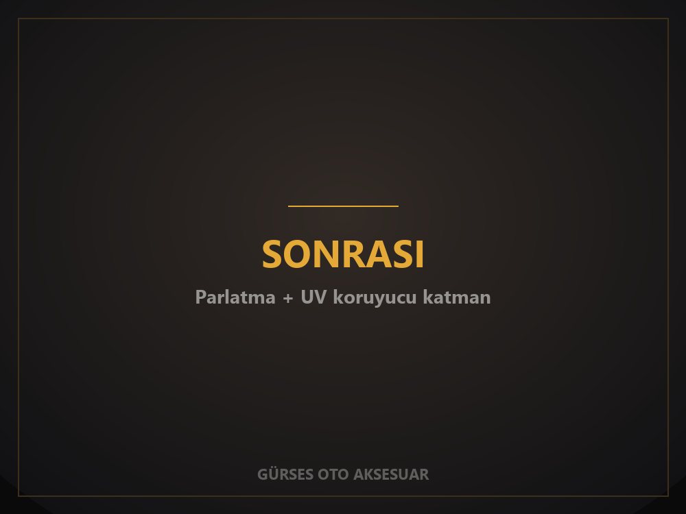 Parlatma ve UV koruyucu katman sonrası berraklaşan araç farı